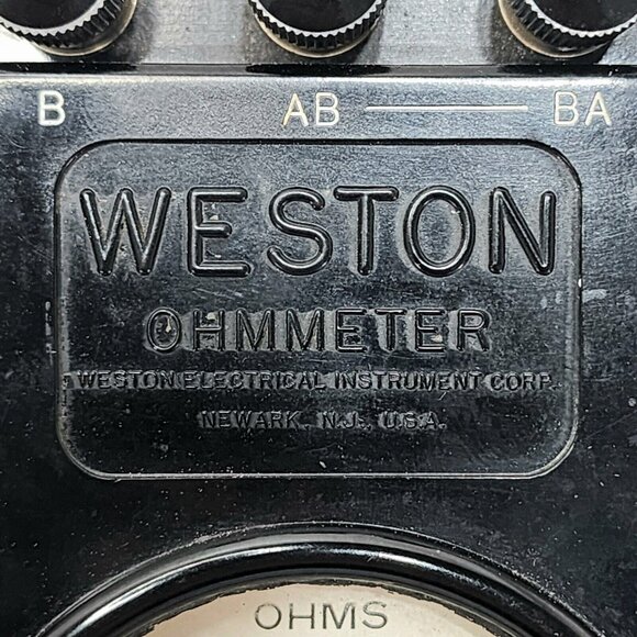 Weston 689 Type 1-f Ohmmeter Electrical Tester Vintage Art Deco Style‎ Collector - Picture 5 of 8